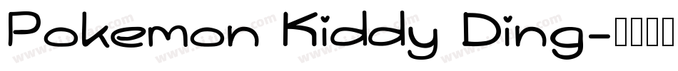 Pokemon Kiddy Ding字体转换